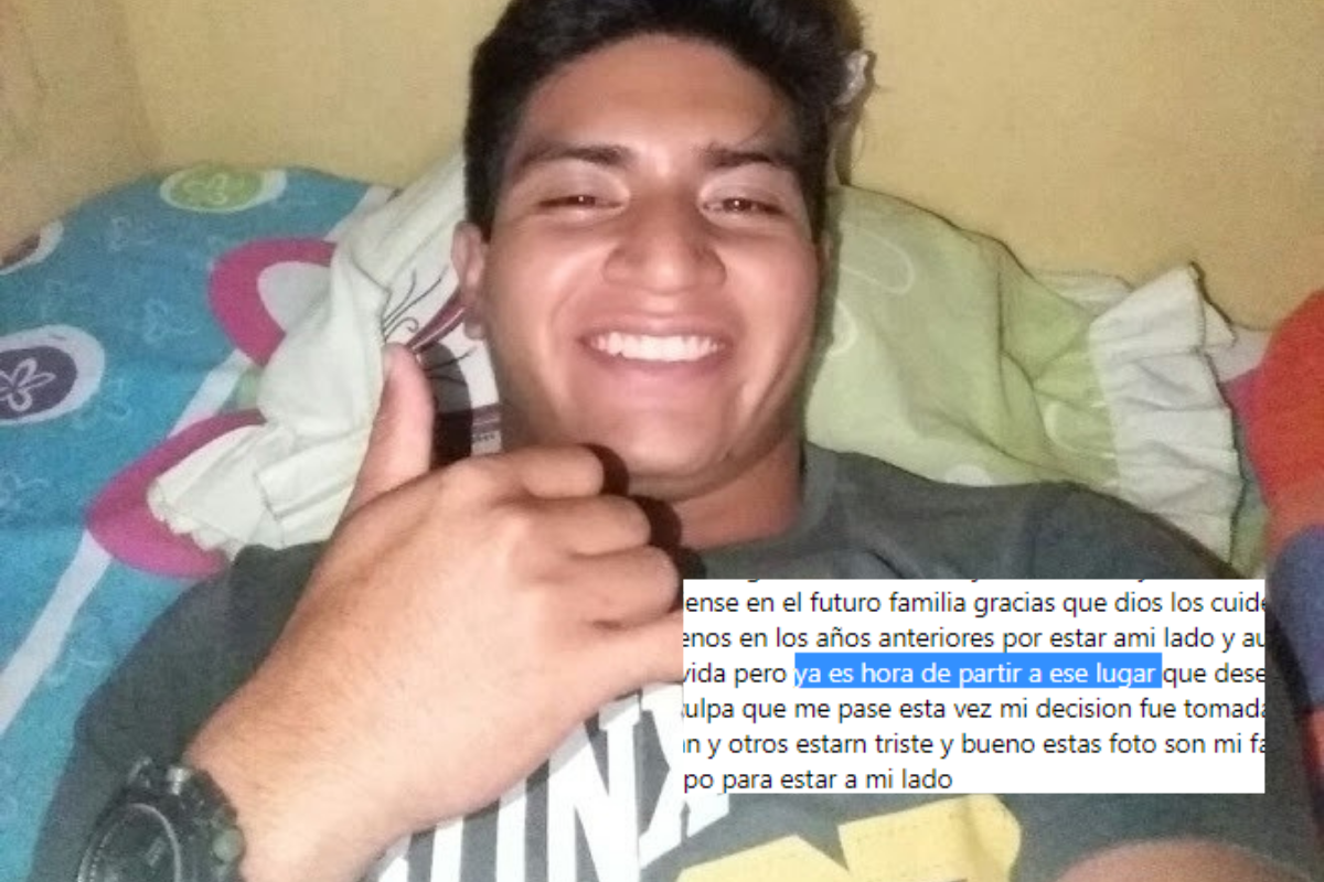 Foto: Facebook/ @Jose Andres Salavarria | “Nadie tendrá la culpa”: Tras decepción amorosa, Joven anuncia su suicidio en Facebook