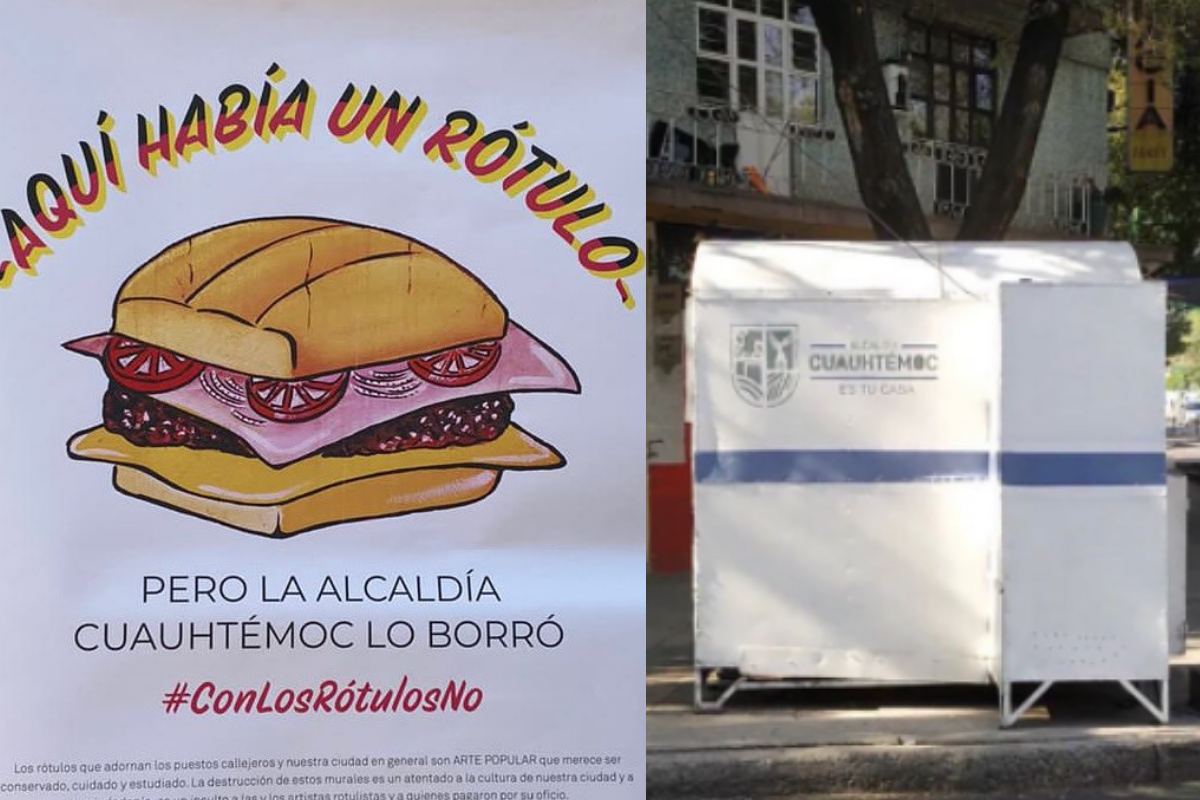 Foto: Instagram/ @re.chida | “Con los rótulos no”: Acusan a alcaldía Cuauhtémoc de eliminar el arte popular
