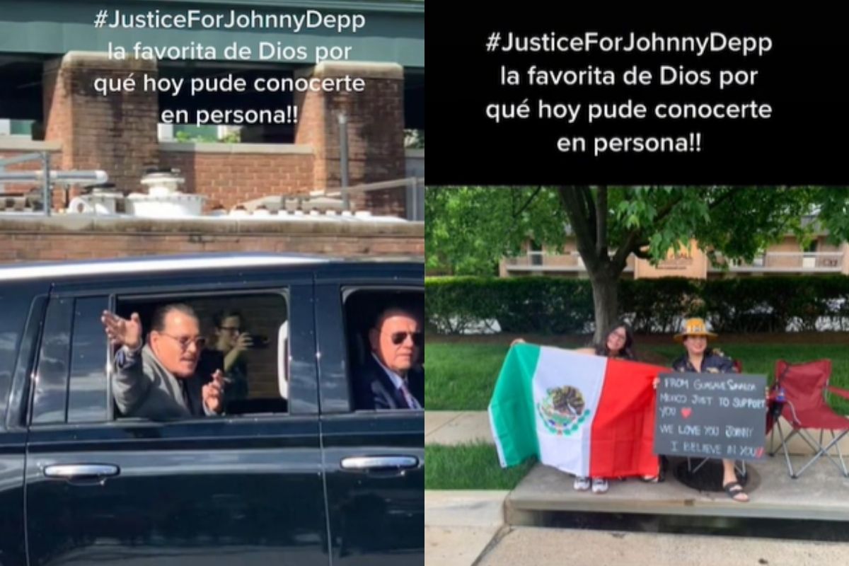 Foto:Captura de pantalla|Mexicana viaja hasta EU para apoyar a Johnny Depp… se viraliza
