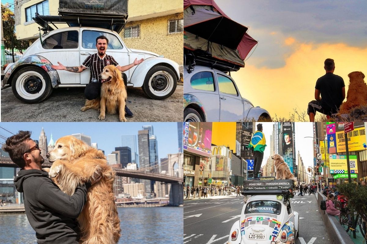 Foto:Instagram/@jessekoz|Fin del viaje…Muere influencer y su perro en un choque automovilístico