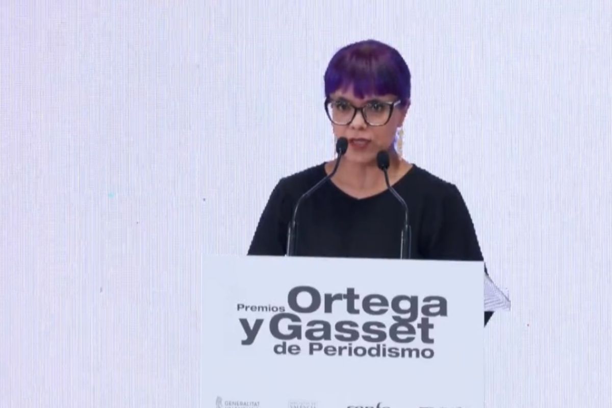 Foto:Captura de pantalla| Sáshenka Gutiérrez denunció el asesinato de periodistas en México