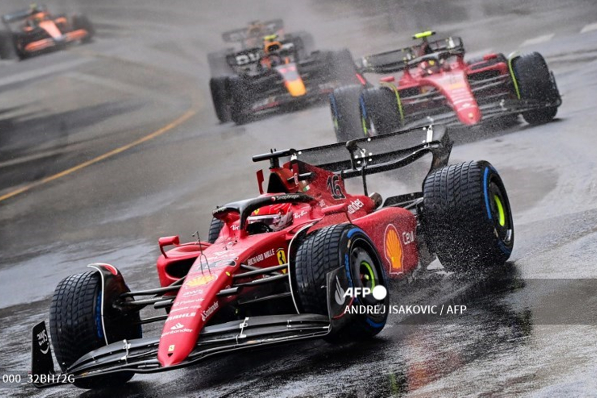 El Gran Premio de Mónaco fue retrasado debido a la lluvia.
