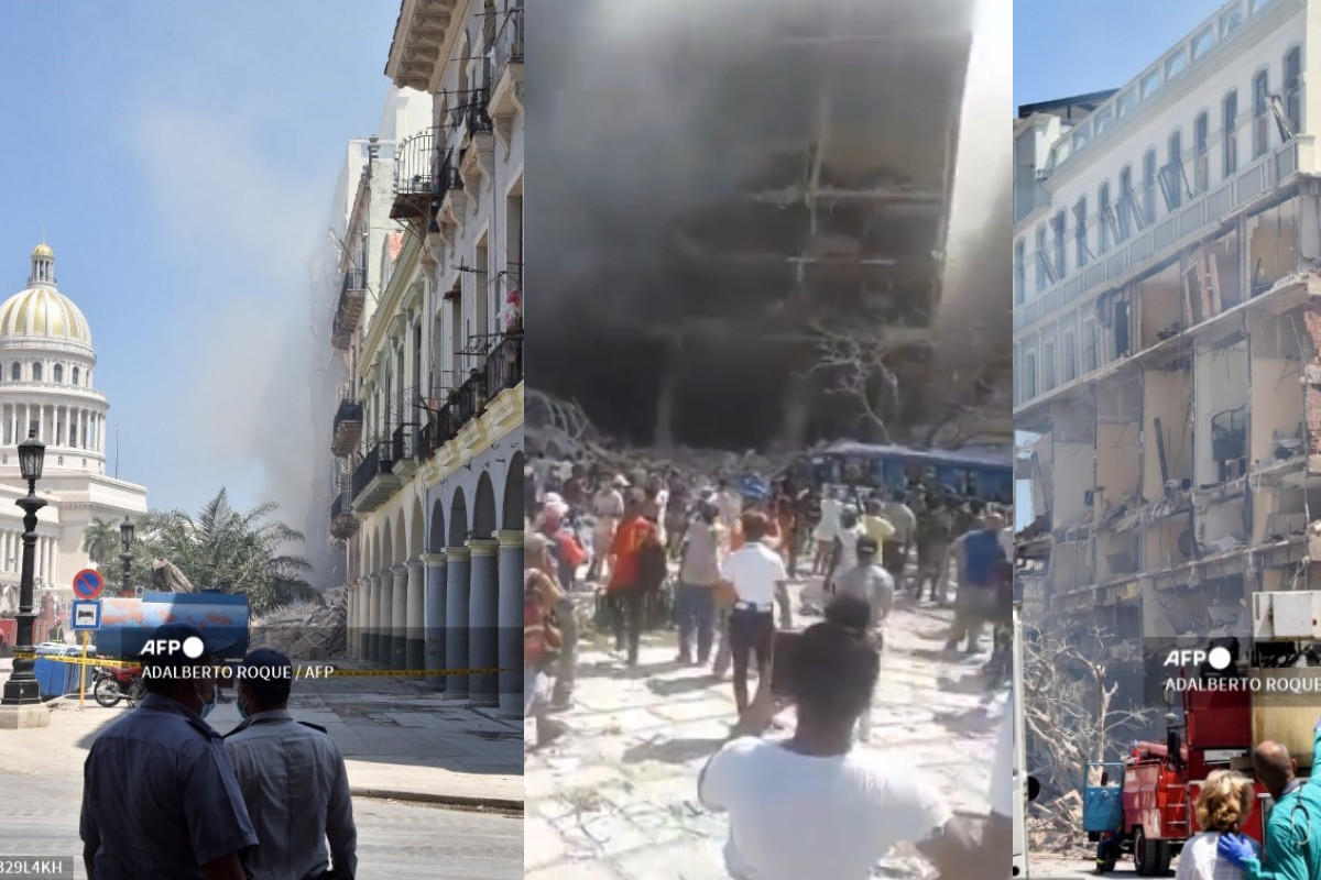 Este viernes se registró una explosión en el hotel Saratoga en la Habana, Cuba.