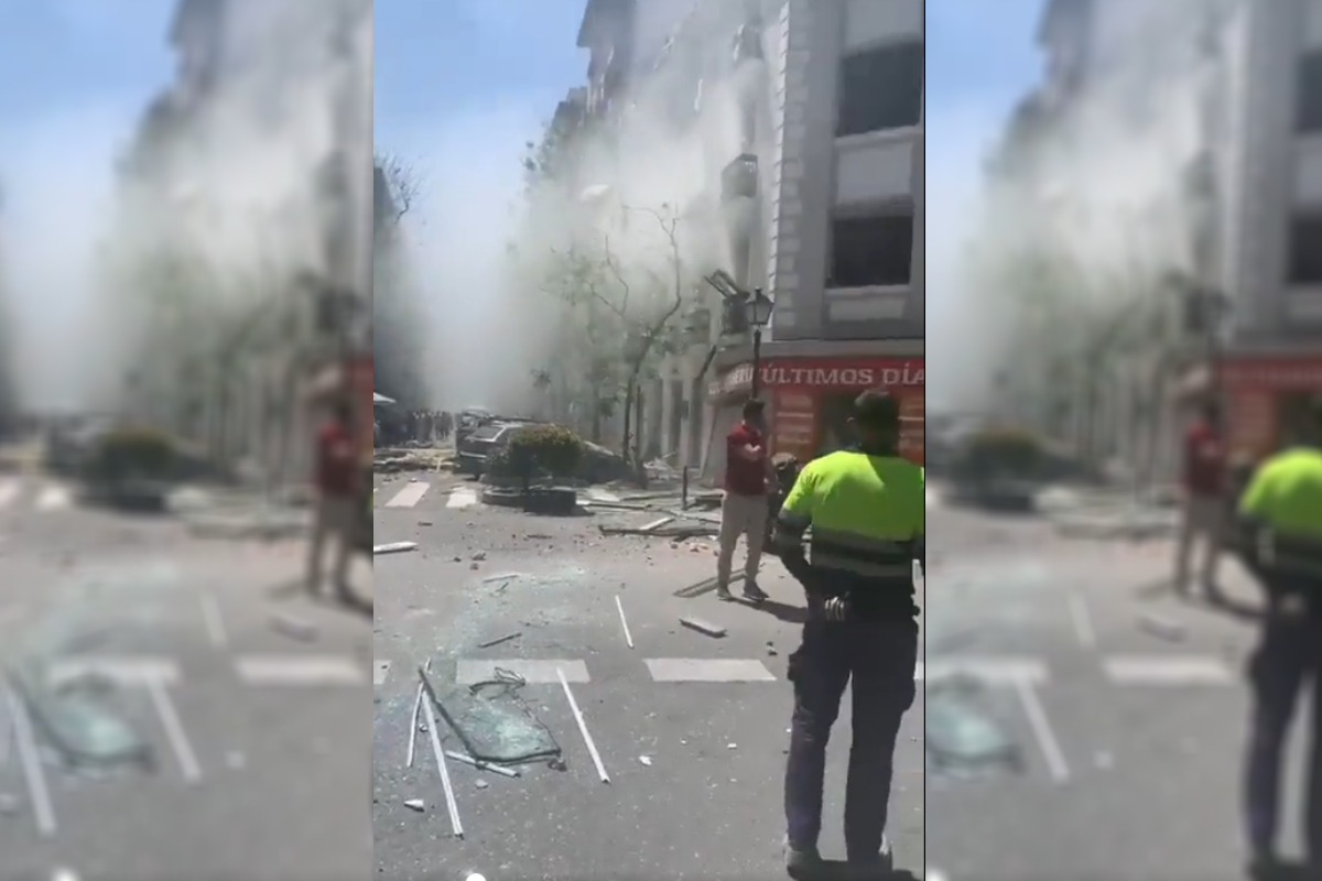 Este viernes se registró una explosión en el barrio de Salamanca de Madrid, España.