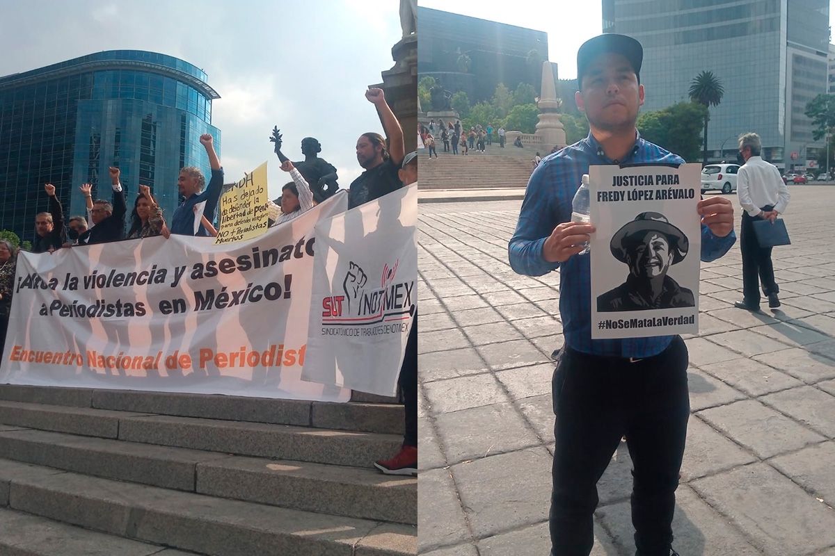 Sigue en vivo la protesta en CDMX por los periodistas asesinados