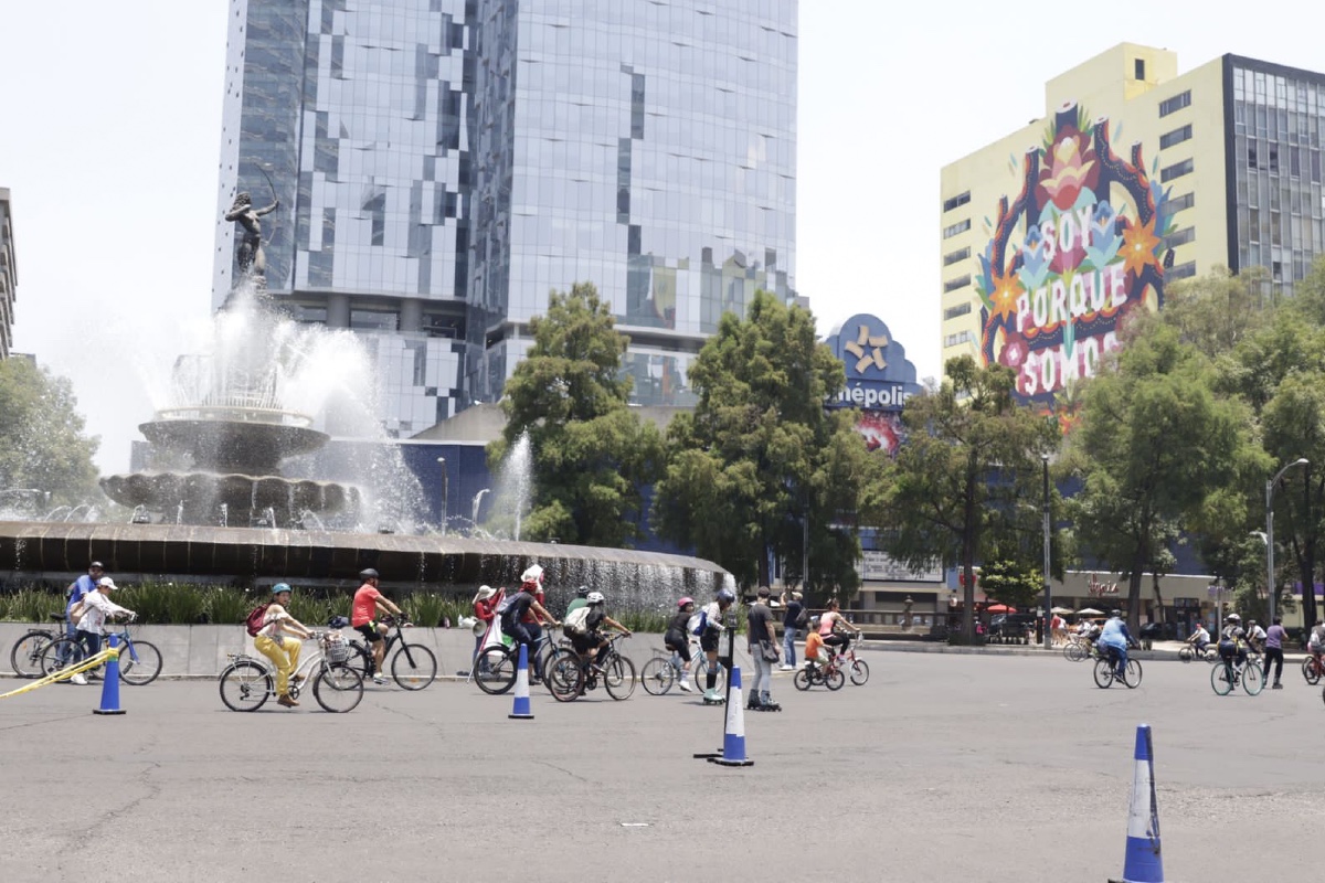 Paseo ciclista en Reforma cumple 15 años