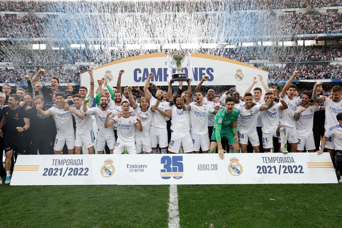 Inevitable. Real Madrid se coronó campeón de LaLiga por 35ª ocasión