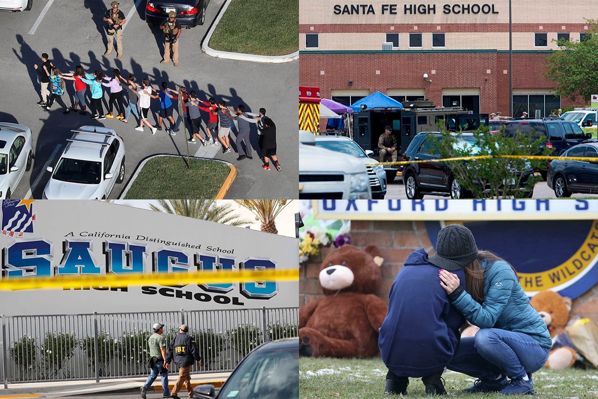 Implacable repetición de tiroteos en escuelas de EU