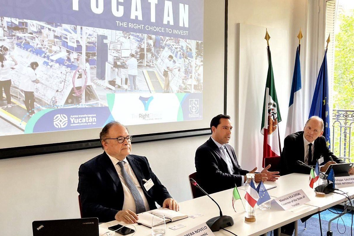 Gobernador Vila Dosal promociona Yucatán ante empresarios franceses para atraer inversiones y generar empleos