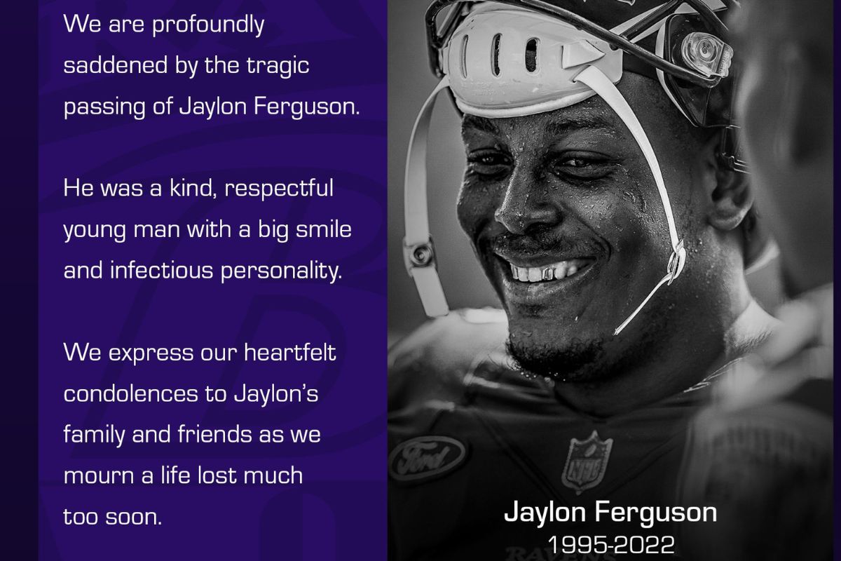 Foto:Twitter/@Ravens|Muere el jugador de los Baltimore Ravens, Jaylon Ferguson