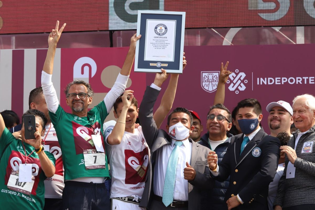 Foto:Cuartoscuro|CDMX rompe récord Guinness con la clase de boxeo más grande del mundo