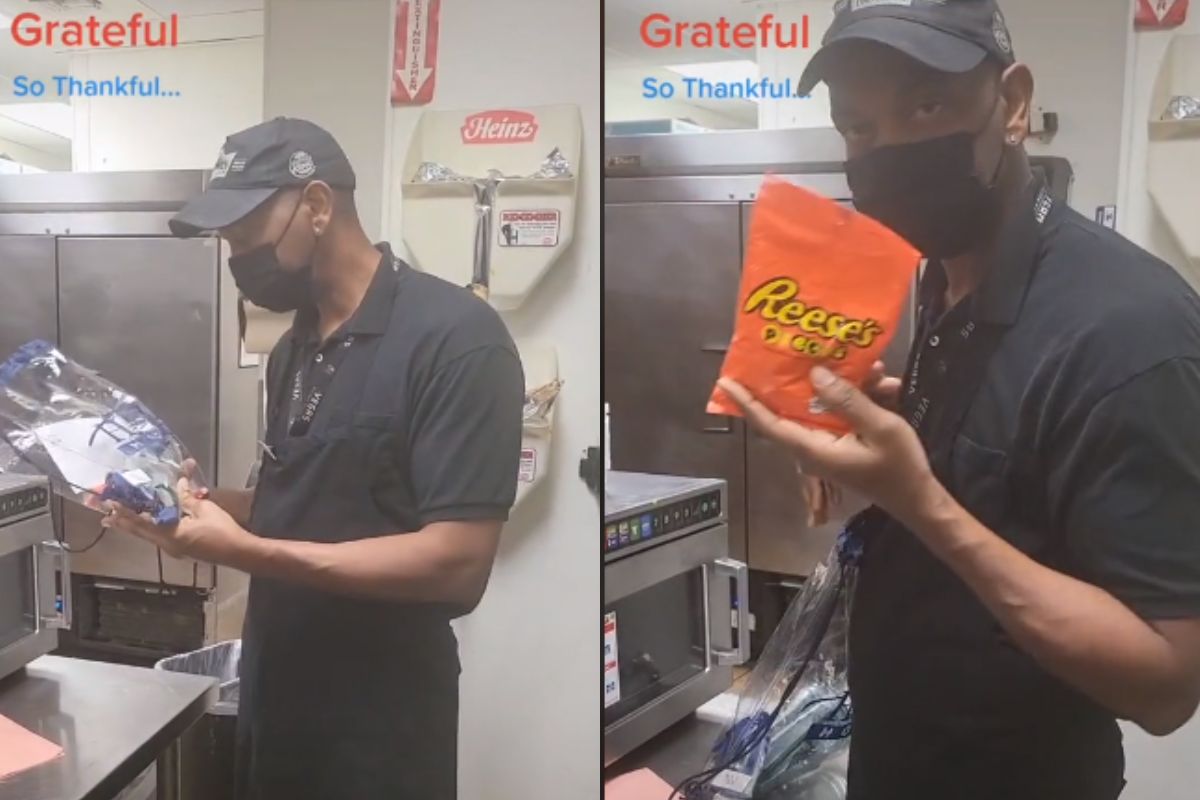 Foto:Captura de pantalla|¡Regalazo! Se jubila tras 27 años de trabajo; la empresa le regala dulces