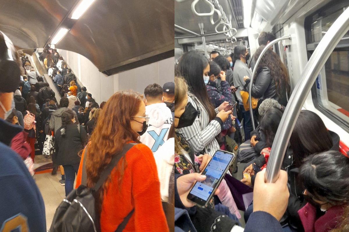 Foto:Twitter/@PedroAbarcaPRO|Líneas del metro registran incremento de usuarios de hasta el 100%