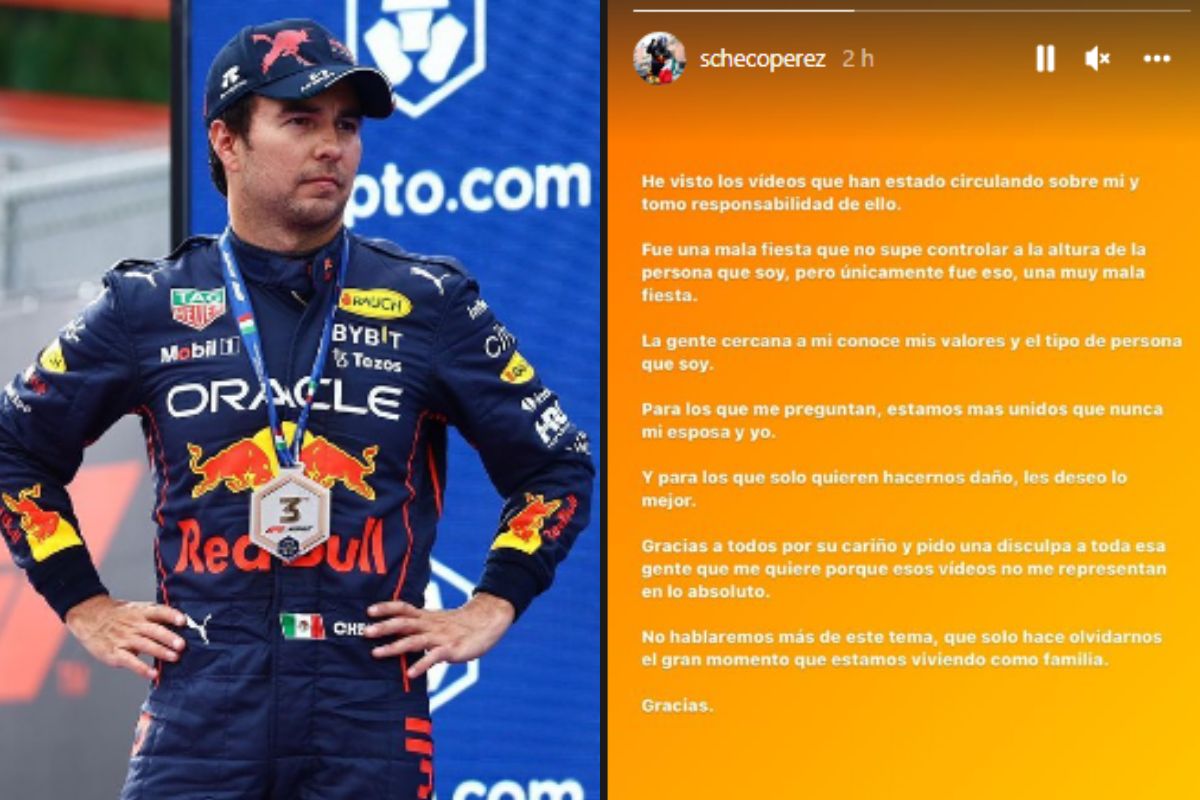 Foto:Instagram/@schecoperez|"Fue una mala fiesta": Checo Pérez habla sobre los videos de él tras su triunfo en Mónaco