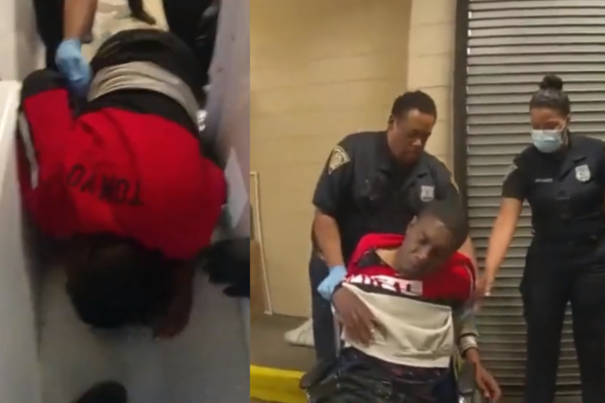 Foto: Twitter/ @AttorneyCrump | VIDEO: #JusticeForRandyCox preso se rompe el cuello porque policía no le puso cinturón de seguridad 
