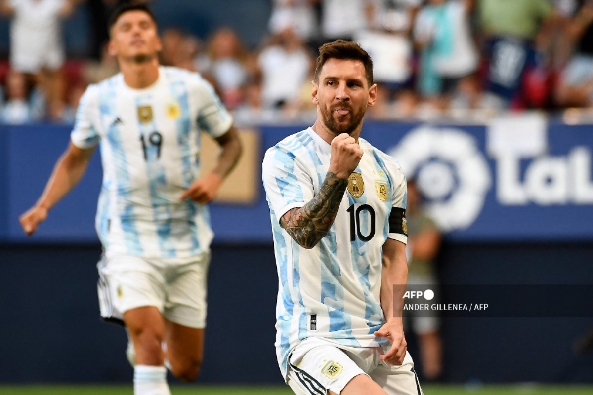 Con cinco goles de Messi, Argentina golea 5-0 a Estonia