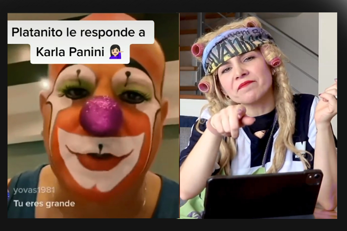 Platanito contesta a las amenazas de Karla Panini