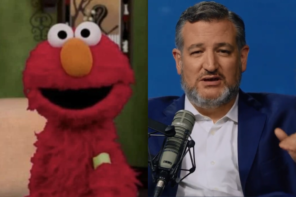 Foto: Twitter | Senador Ted Cruz se pelea con… ¿Elmo?, El muppet apoya la vacunación contra covid en niños