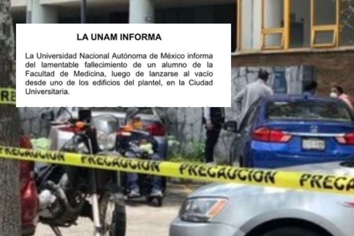 Foto: Twitter/ @pacoelizondo_1 | Estudiante de la Facultad de Medicina de la UNAM fallece tras aventarse de un edificio 