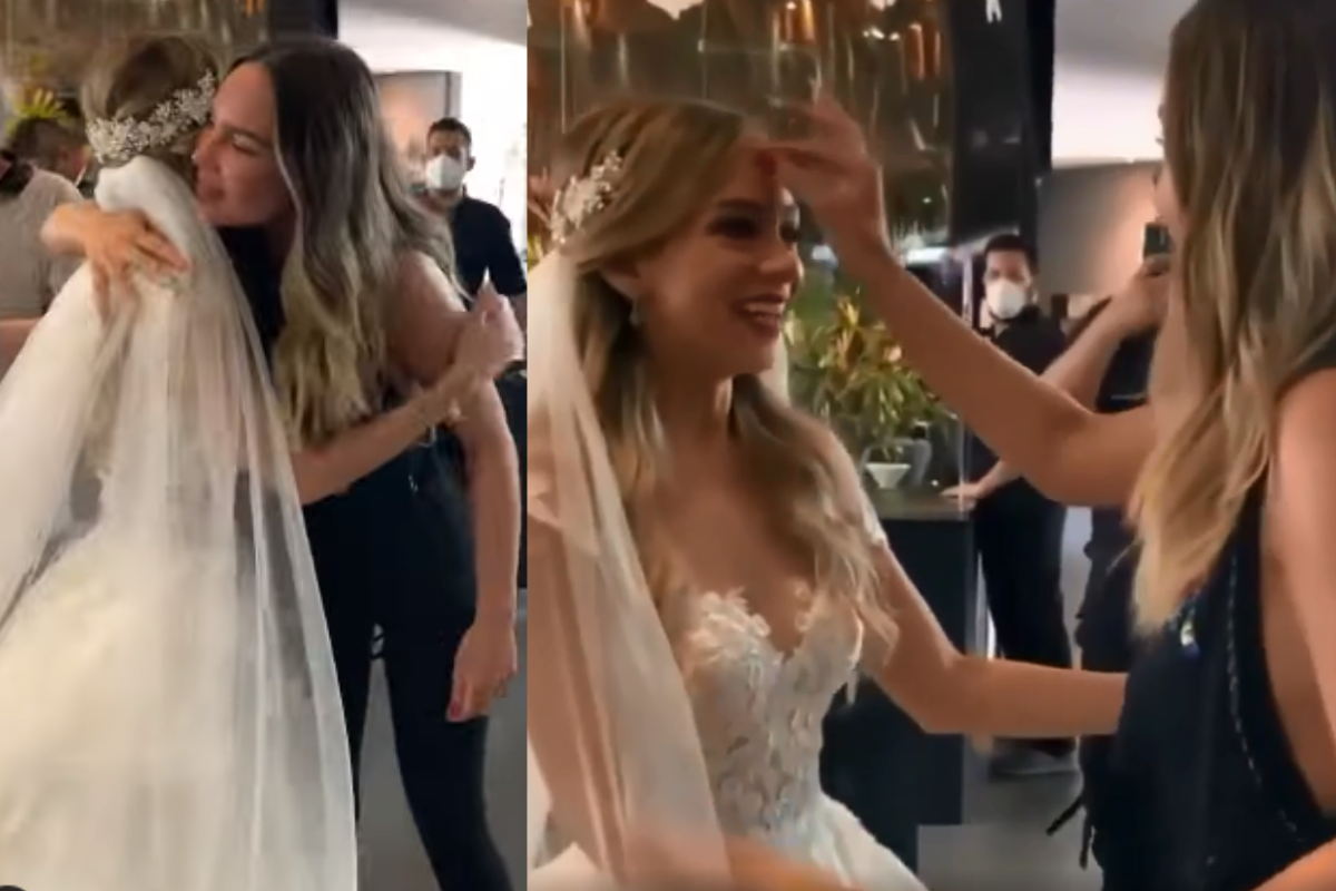 Foto: Instagram / @alanfloresfoto | ¡La belibendición! Belinda persigna a una novia antes de su boda