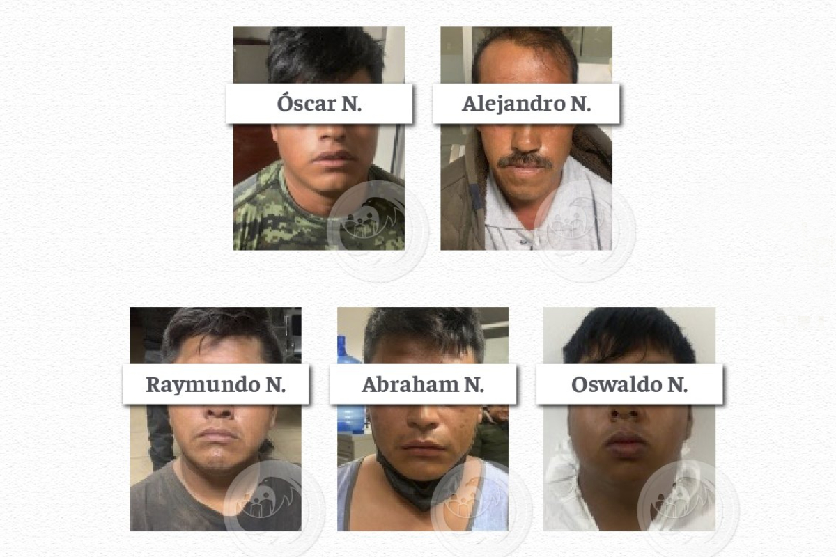 Detienen a cinco por linchamiento en Huauchinango, Puebla.
