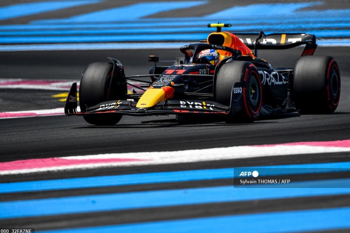 Foto:AFP|Checo Pérez clasifica en tercero para el GP de Francia