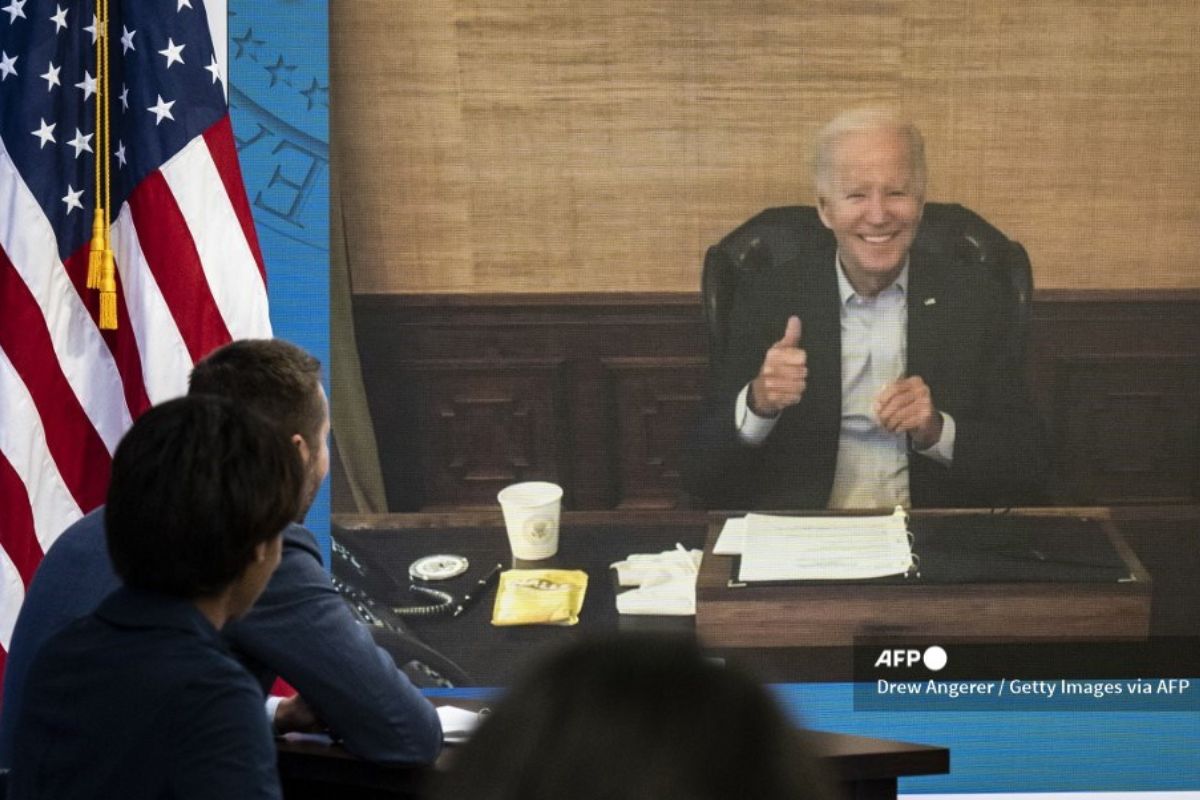 Foto:AFP|“Sigue mejorando” Joe Biden completa su segundo día con “Paxlovid”