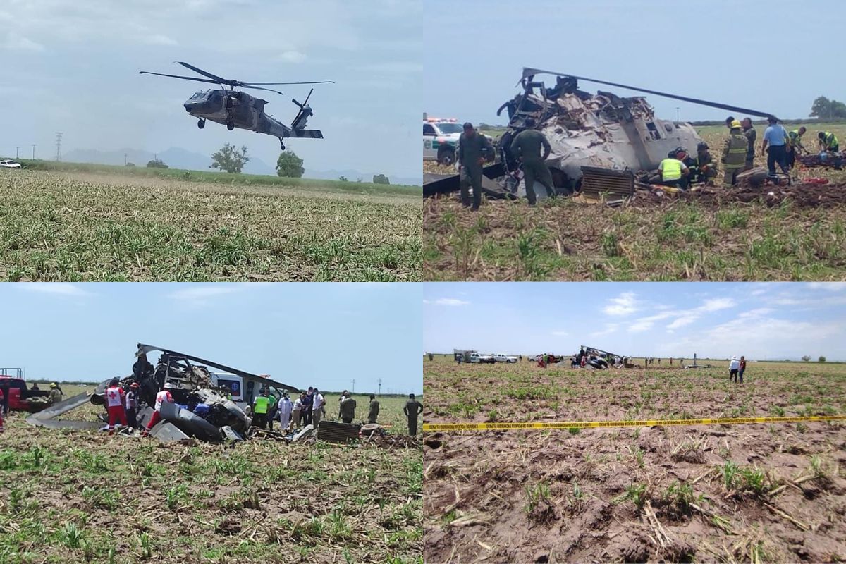 La Semar indicó que la FGR será la que informe sobre el desplome del helicóptero que participó en la captura de Caro Quintero.