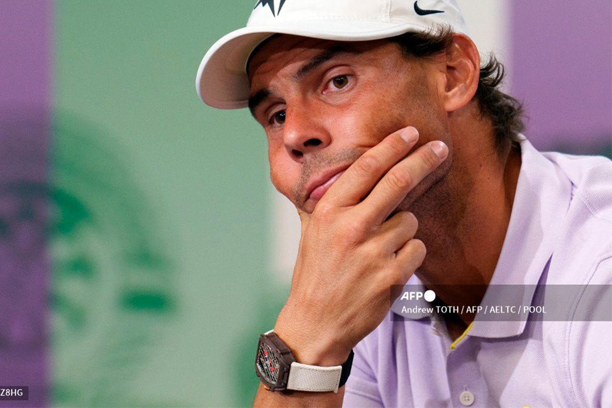 "No puedo ganar dos partidos", dice Nadal al anunciar su abandono de Wimbledon