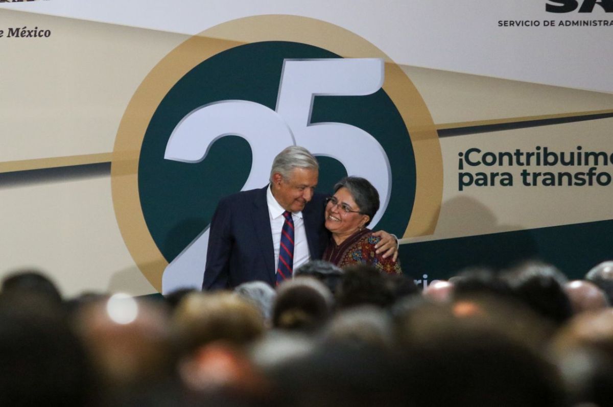 Foto: Cuartoscuro | Conmemoran 25 años del SAT en Palacio Nacional