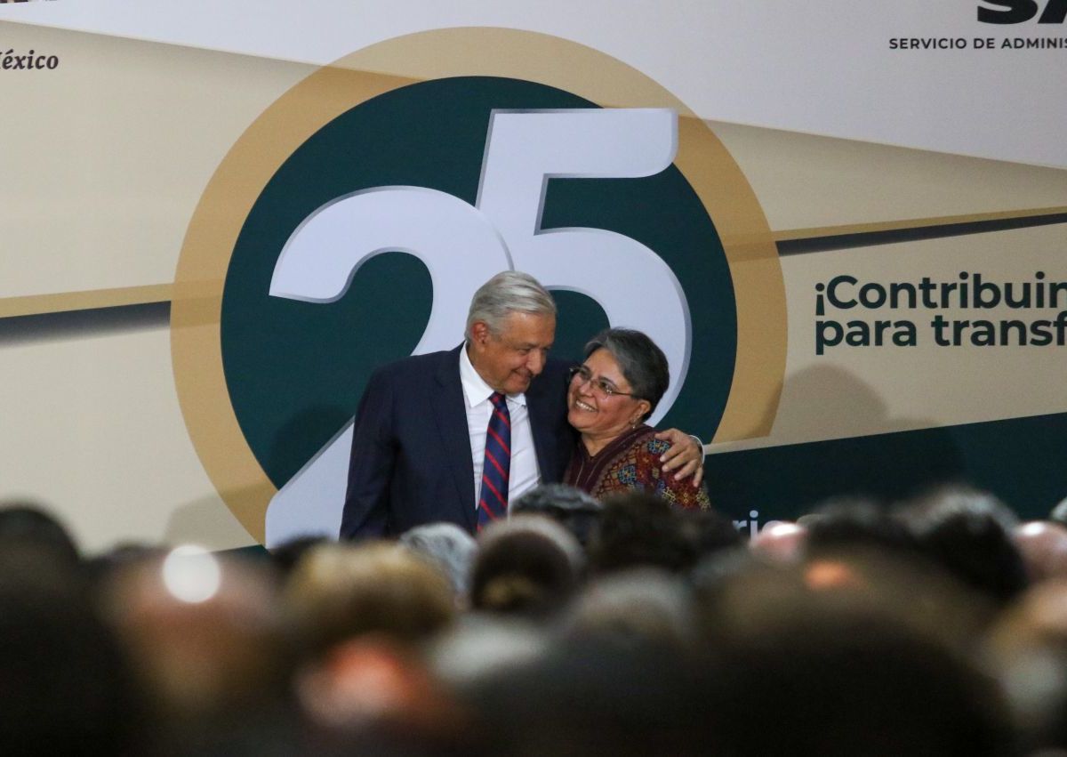 Foto: Cuartoscuro | Conmemoran 25 años del SAT en Palacio Nacional