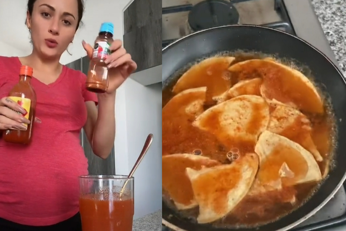 Mujer española prepara salsa para chilaquiles con valentina y tajín lo que genera indignación en redes