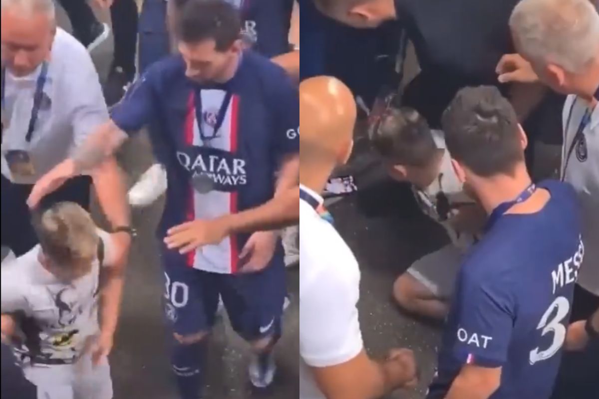 Foto:Captura de pantalla|Video: Lionel Messi tuvo un gran gesto con un aficionado; se viralizó