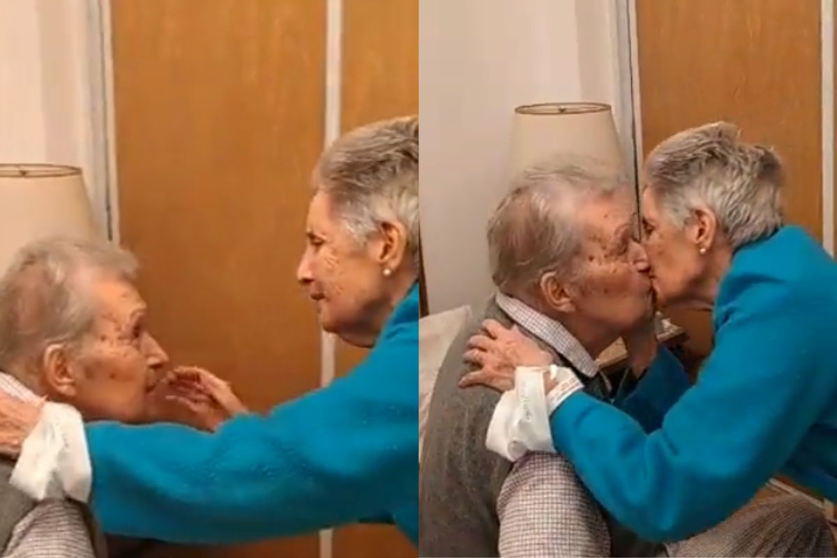 Foto:Captura de pantalla|Video: ¡El amor sí existe! así recibió abuelito a su esposa tras estar internada