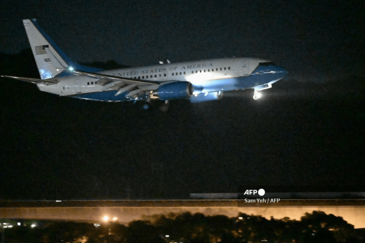 Foto: AFP | El avión de Pelosi a Taiwán bate récords en sitio web que rastrea vuelos
