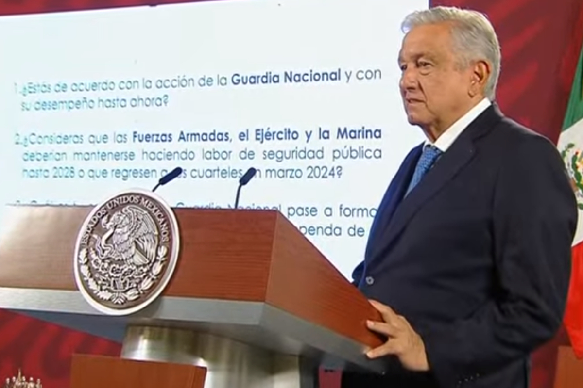 López Obrador presentó su propuesta de consulta popular sobre las Fuerzas Armadas.