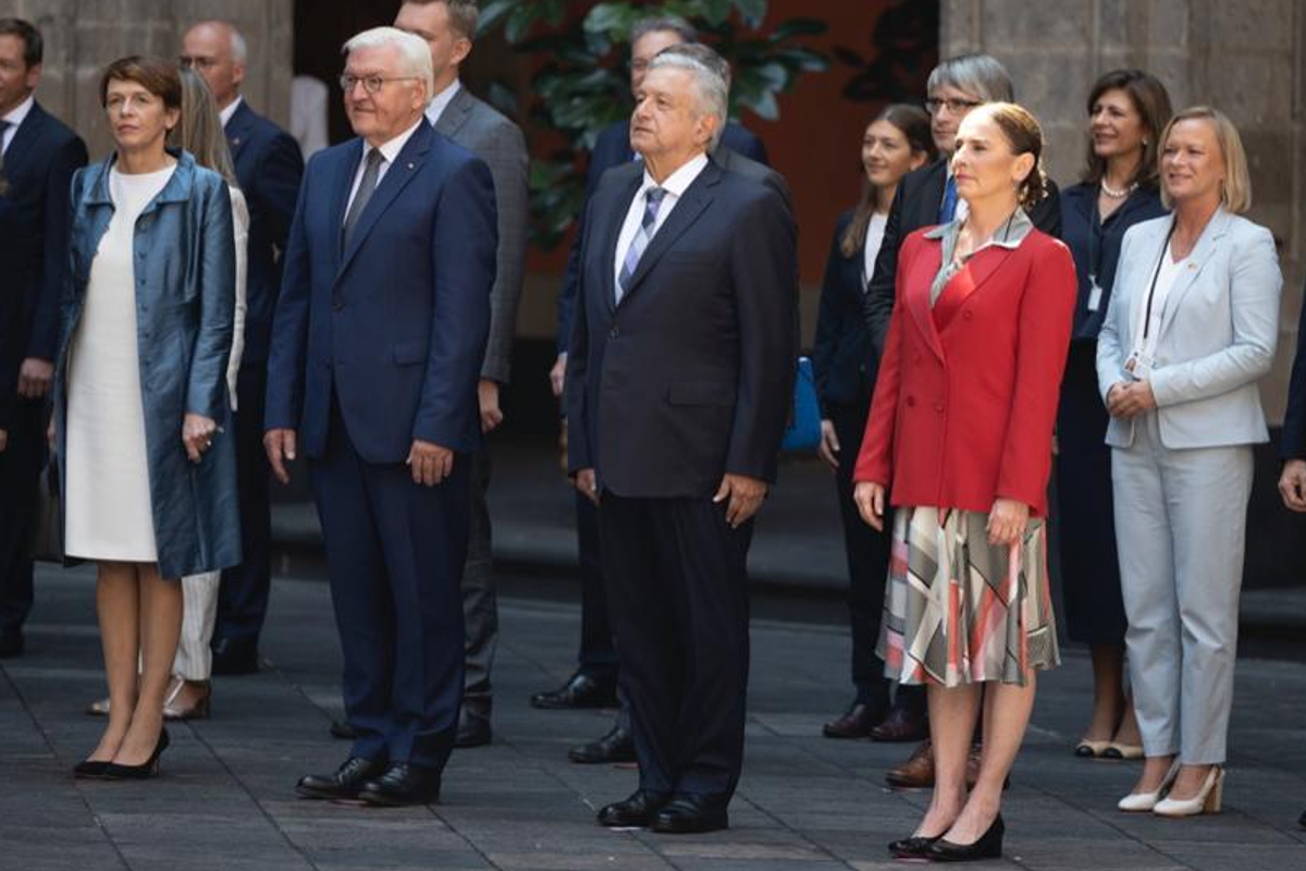 López Obrador recibió en Palacio Nacional a su homólogo de Alemania.