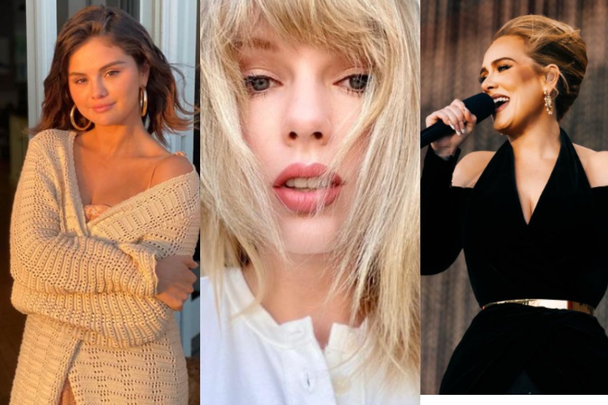Foto:Instagram/@selenagomez, @taylorswift y @adele|¡La locura! ¿Adele y Selena Gómez habrían colaborado en “Midnights” de Taylor Swift?