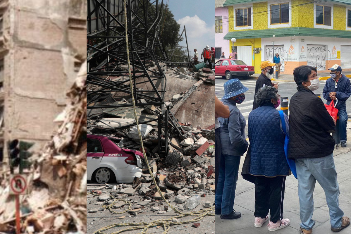 Foto: Twitter/ @RodrigoGoyenec3 y @DEPCGAM | Los sismos en 19 de septiembre son una “coincidencia”, esto dice la UNAM