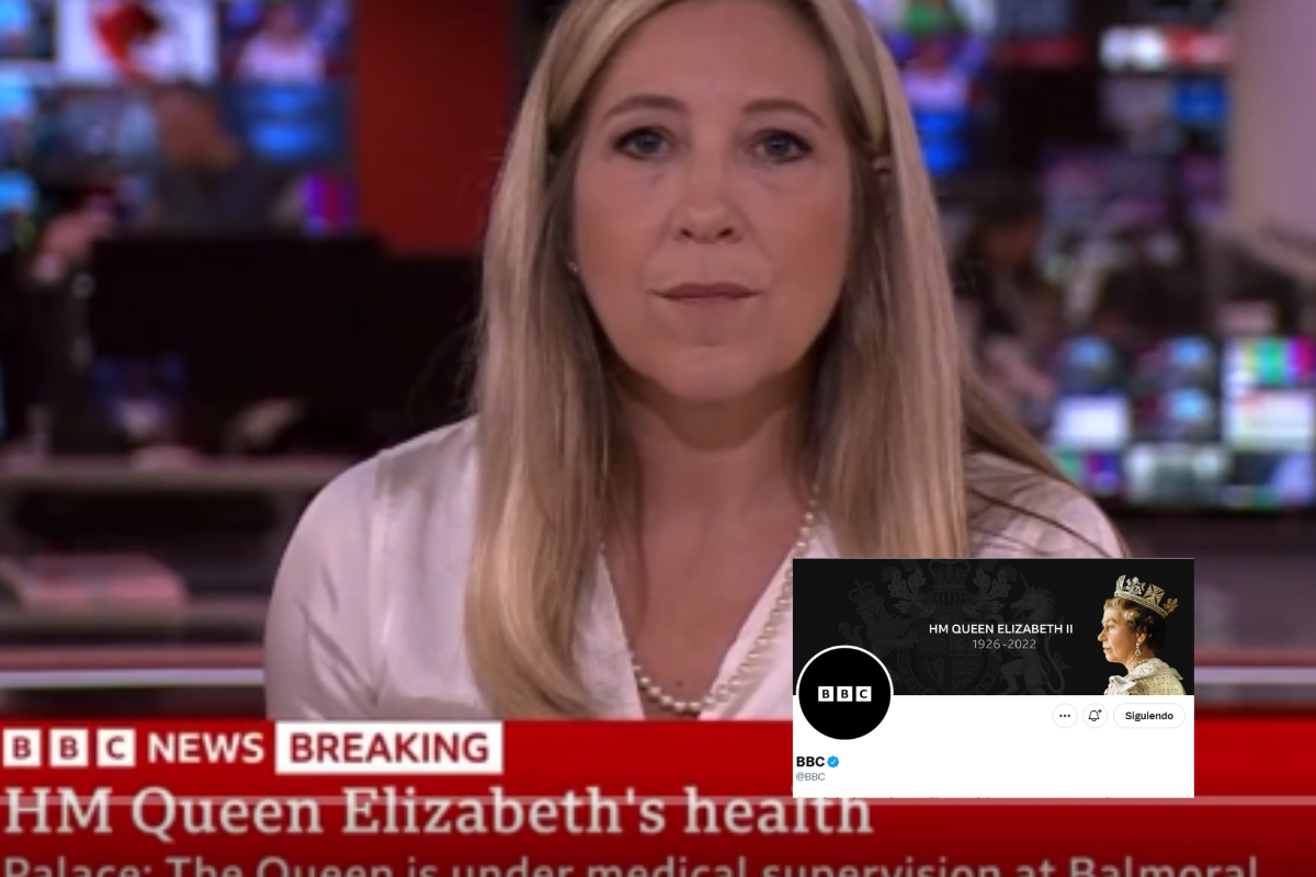 Foto: Twitter/ @AlertaNews24 | Así interrumpió la BBC su transmisión para informa sobre el estado de salud de la reina Isabel II
