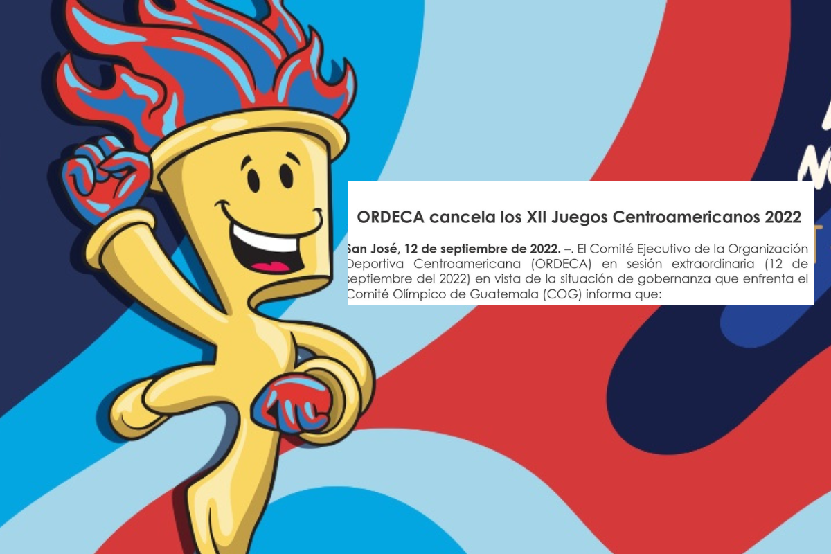 Foto: Twitter/ @JCA2022oficial | Cancelan Juegos Centroamericanos-2022 por suspensión del COI a Guatemala