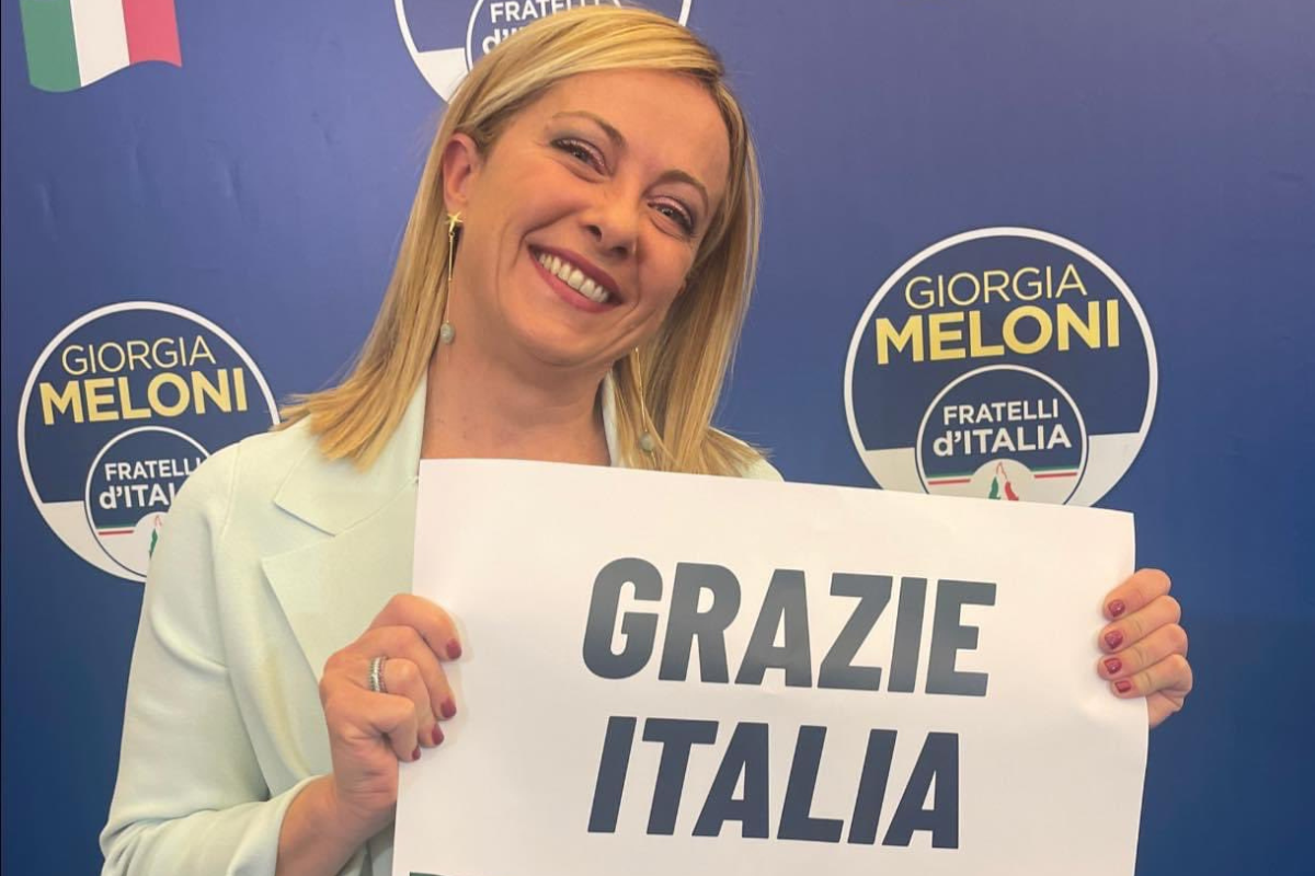 Foto: Twitter/ @GiorgiaMeloni | Ella es Giorgia Meloni,  ganadora de las elecciones en Italia que se convertirá en primera ministra