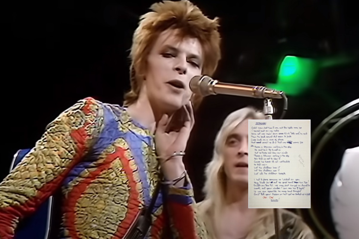 Foto: YouTube/ @David Bowie | Subastan por más de 4 mdp el manuscrito de "Starman" de David Bowie