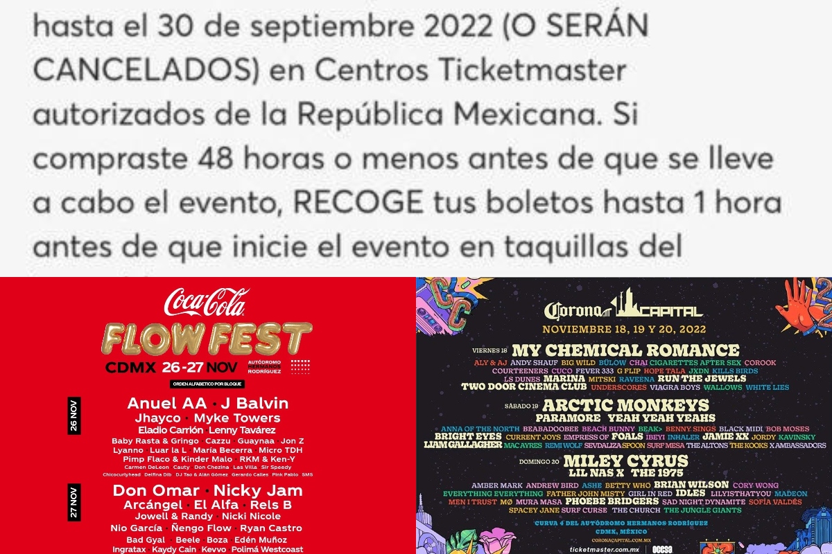 Cancelarán tus boletos del Corona Capital y Flow Fest si no los recoges el  30 de septiembre? Esto sabemos - 24 Horas