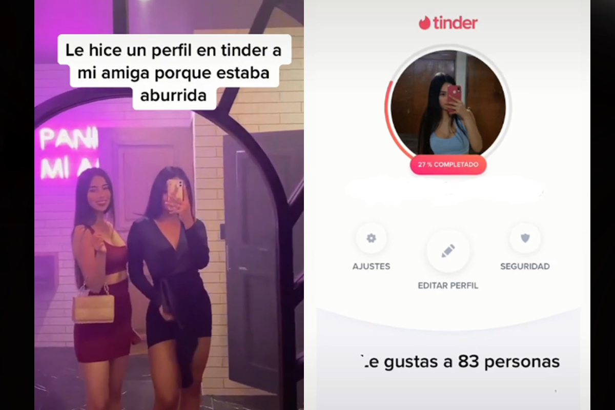 A  través del TikTok una joven se viralizó luego de crearle por "aburrición" un perfil de Tinder a su mejor amiga