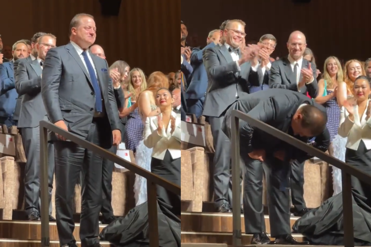 Foto: Twitter/ @RaminSetoodeh | VIDEO: Brendan Fraser no contiene las lágrimas tras recibir una ovación ¡de 6 minutos! 