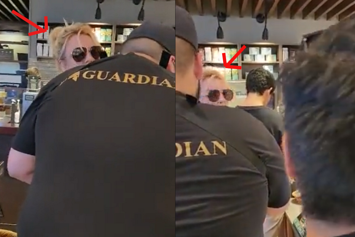 Una joven que logró captar a Britney Spears en un Starbucks de Playa del Carmen