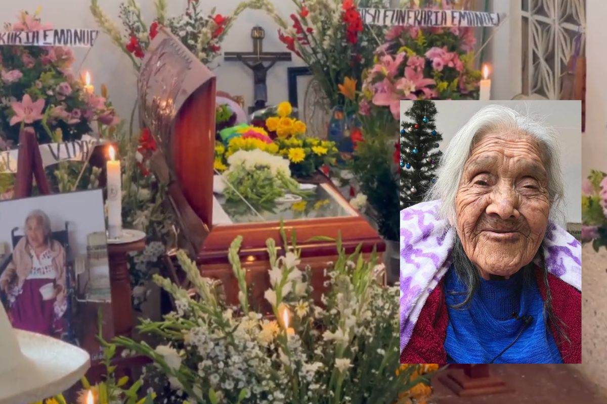 Foto:Captura de pantalla y redes sociales|Con música y flores le dan el último adiós a María Salud Ramírez, “Mamá Coco”