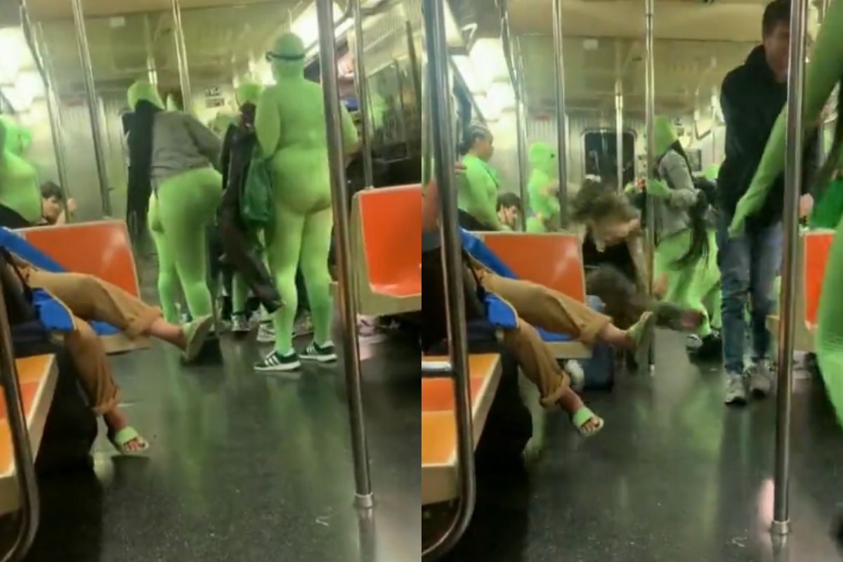 Foto:Captura de pantalla|Video: Grupo de mujeres golpea y roba pertenencias de adolescentes en el metro de EU