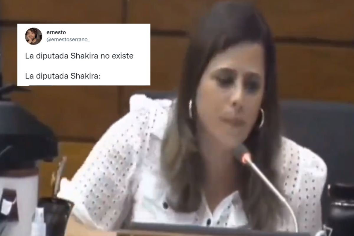 Foto:Captura de pantalla|VIDEO: La diputada Kattya Mabel canta “Te felicito” de Shakira en sesión; se viraliza